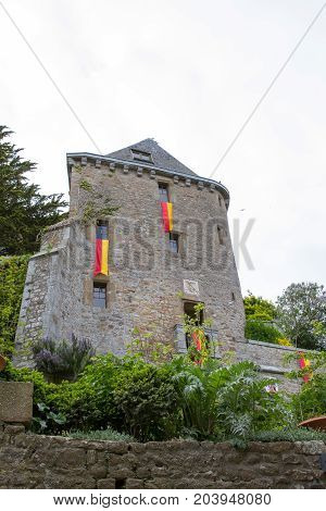 Le Mont-Saint-Michel off the country's northwestern coast at the mouth of the Couesnon River near Avranches in Normandy France