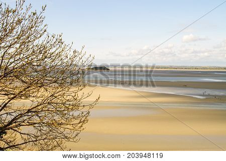 Le Mont-Saint-Michel off the country's northwestern coast at the mouth of the Couesnon River near Avranches in Normandy France