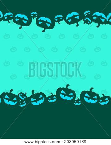 Style Halloween frame collection stock vector illustration