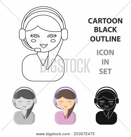 Support cartoon icon. Illustration for web and mobile.