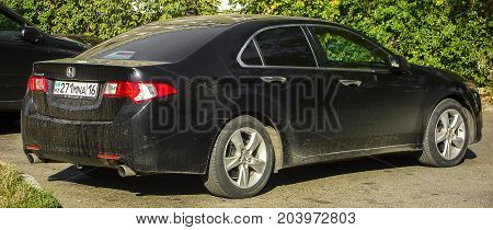 Kazakhstan, Ust-Kamenogorsk, september 9, 2017: Honda Accord 8, back view