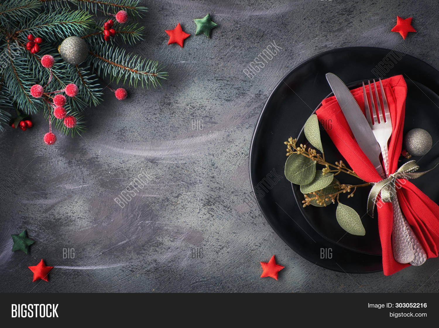 Christmas Table Setup Image & Photo (Free Trial) | Bigstock