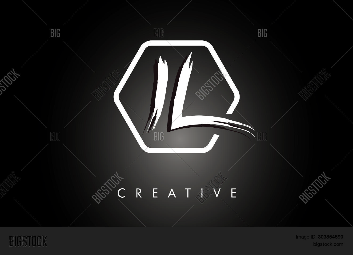 Il L Brushed Vector Vector Photo Free Trial Bigstock