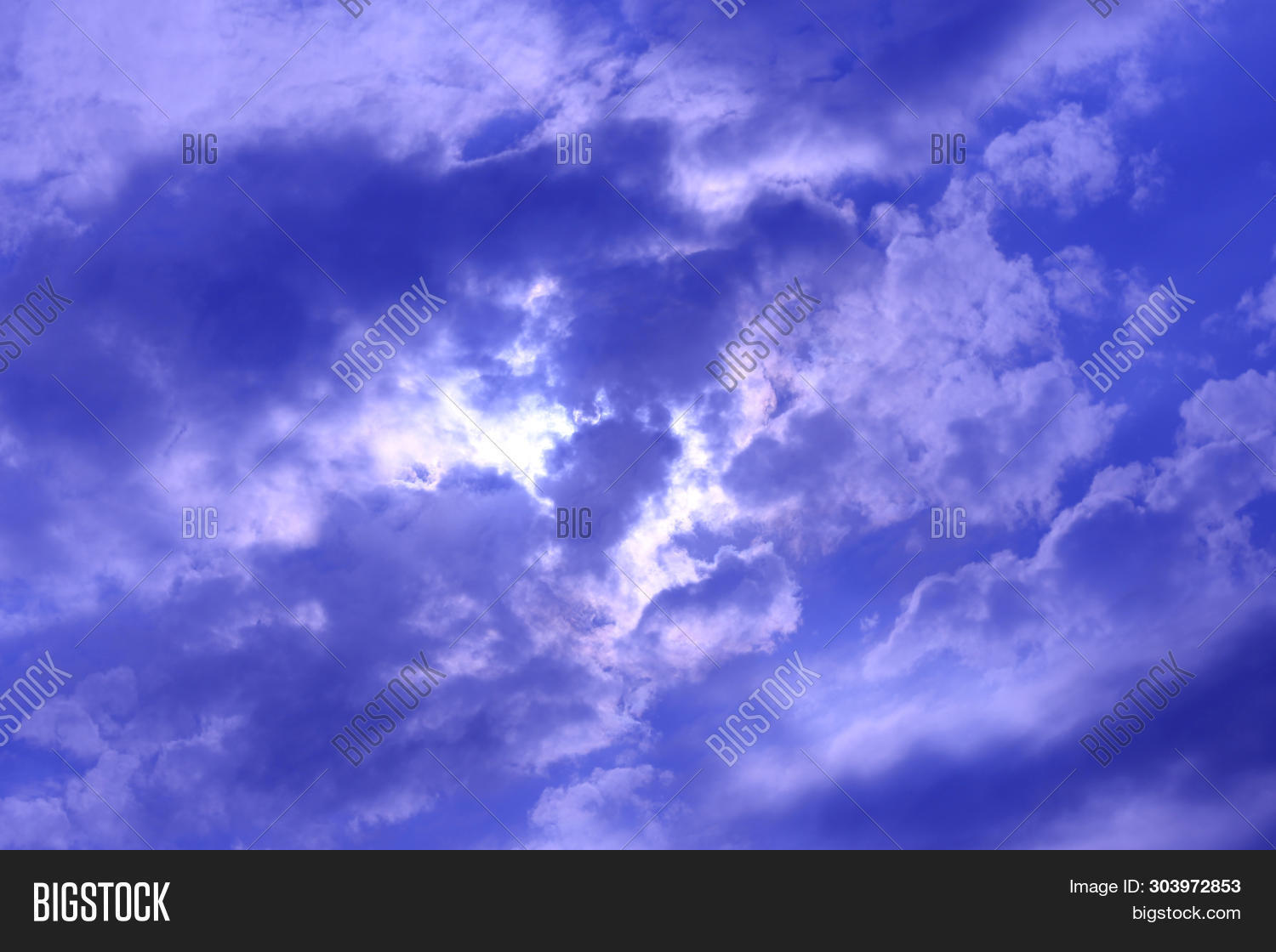 Stormy White Cloud On Image Photo Free Trial Bigstock
