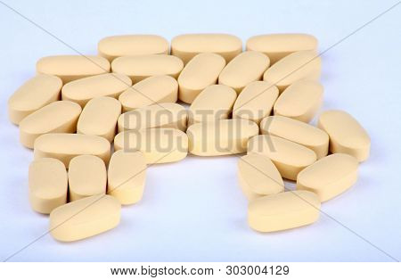 Hiv Therapy Efavirenz On Background At Dry Sunny Summer Day