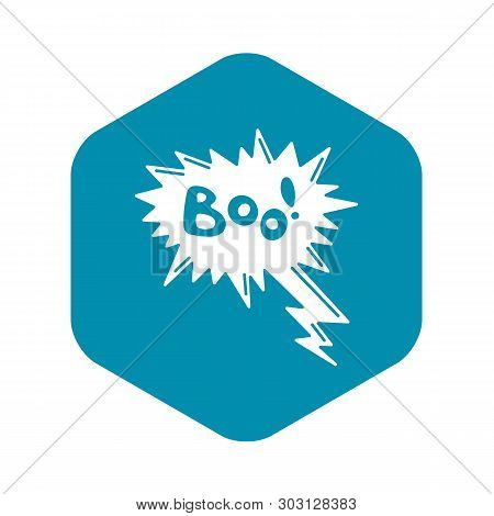 Boo Speech Bubble Icon. Simple Illustration Of Boo Speech Bubble Vector Icon For Web Design Isolated