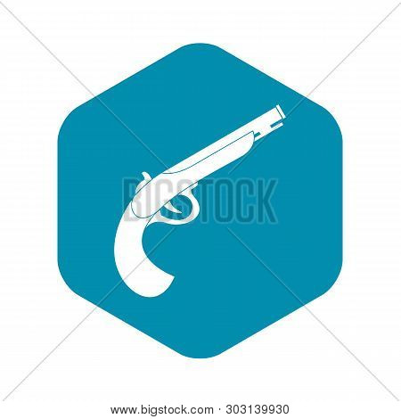 Gun Icon. Simple Illustration Of Gun Vector Icon For Web