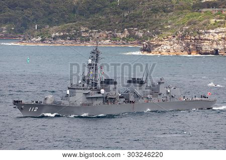 Sydney, Australia - October 11, 2013: Js Makinami Takanami Class Destroyer Of The Japan Maritime Sel