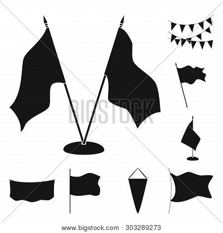 Vector Illustration Of Material And Media  Icon. Set Of Material And Textile  Stock Symbol For Web.