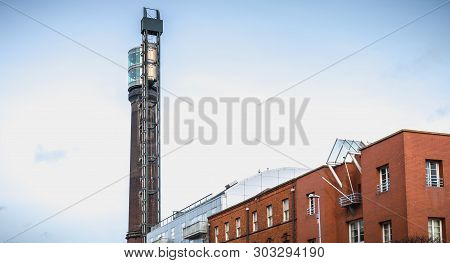 Dublin, Ireland - February 11, 2019: Architectural Detail Of The Old Distillery Of Irish Whiskey Jam