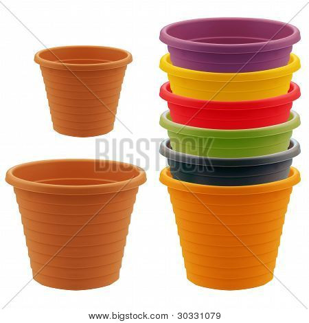 Plastikowe ogrodowe Pot