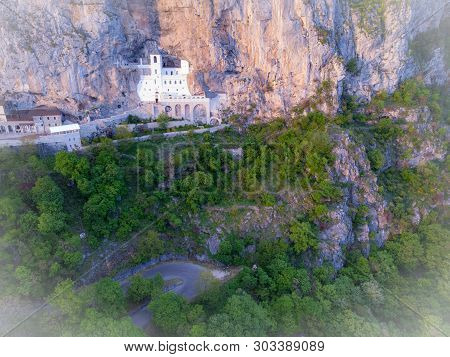 Monastery Of Ostrog Is A Monastery Of Serbian Orthodox Church Placed Against An Almost Vertical Rock