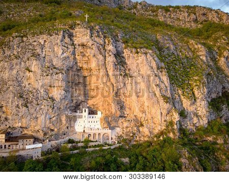 Monastery Of Ostrog Is A Monastery Of Serbian Orthodox Church Placed Against An Almost Vertical Rock