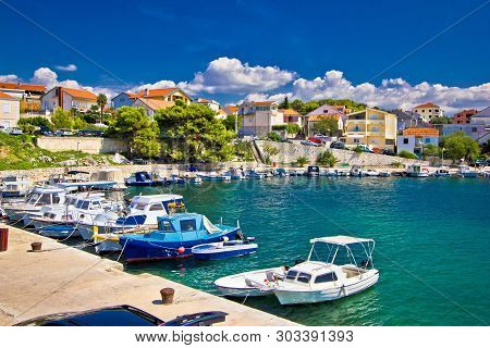 Brodarica Village On Adriatic Sea, Sibenik Archipelago Of Dalmatia, Croatia