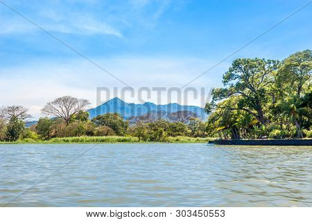 View At The Mombacho Volcano From Lake Nicaragua