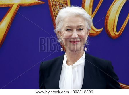 Helen Mirren at the Los Angeles premiere of 'Aladdin' held at the El Capitan Theatre in Hollywood, USA on May 21, 2019.