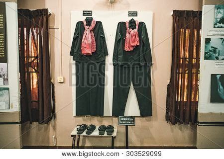 Clothing, Uniform Of The Khmer Rouge Committed Genocide In Cambodia 70 Years Of The 20th Century. Ph