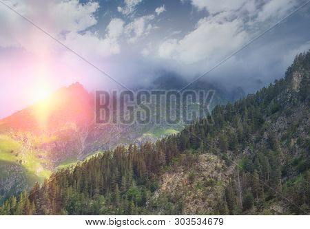 Famous Baduk Lakes, Northern Caucasus, Russia, Karachay-cherkessia