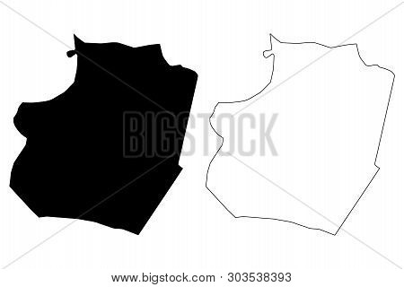 Raqqa Governorate (governorates Of Syria, Syrian Arab Republic) Map Vector Illustration, Scribble Sk