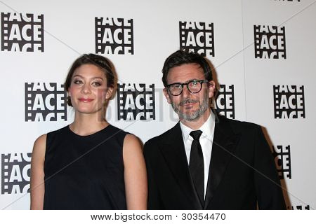 ลอสแองเจลิส - 18 feb: แอนน์โซฟี Bion, Michel Hazanavicius มาที่ Eddie Aw เอสปี ๖๒