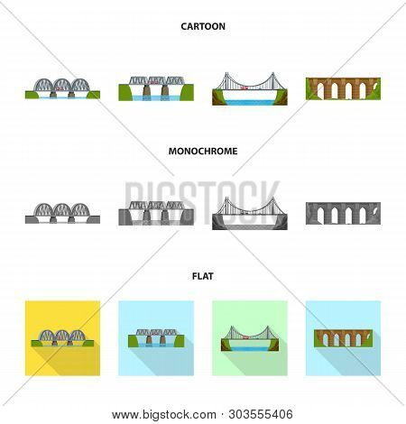 Vector Illustration Of Connection And Design Sign. Collection Of Connection And Side Stock Vector Il