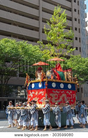 Kyoto, Japan - July 24 2018 : Gion Matsuri Festival, The Most Famous Festivals In Japan. Participant