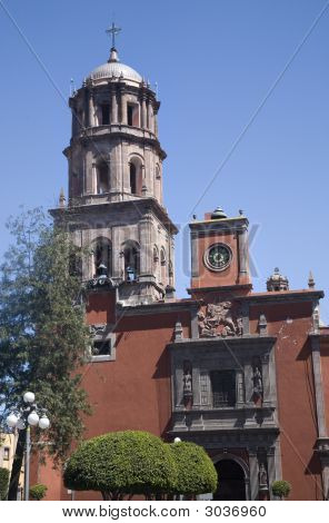 San Franciscon kirkko Querétaro Mexico Plaza