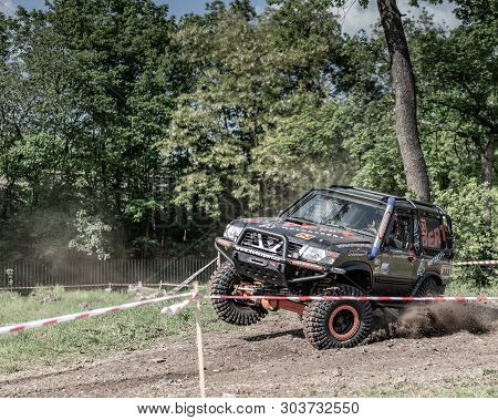 Prague, Czech Republic - 16/5/2019 Nissan Patrol Offroad Special 4x4