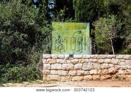 Dubrovnik, Croatia - April, 2018: Stations Of The Cross Located Along The Mount Srd Walking Trail In