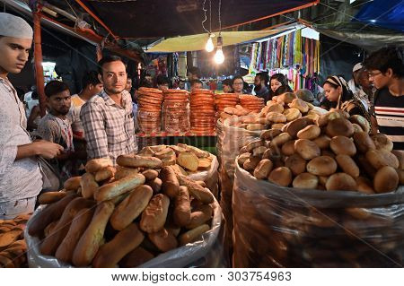 Kolkata, West Bengal, India - May 27 2019 : Fresh Local Bakery Made Biscuits Being Sold In Jakaria O