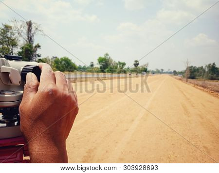 Surveying For Construction Work Using A Level Camera
