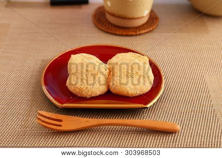 Japanese Traditional Delicious Sweets In A Dish