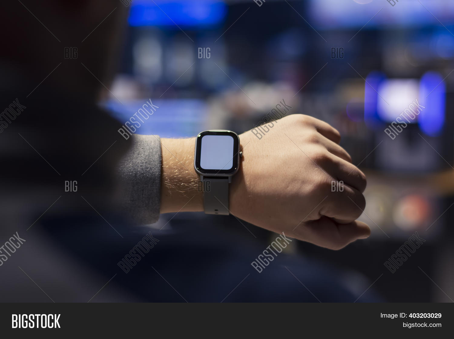 Man Smartwatch White Image & Photo (Free Trial) Bigstock