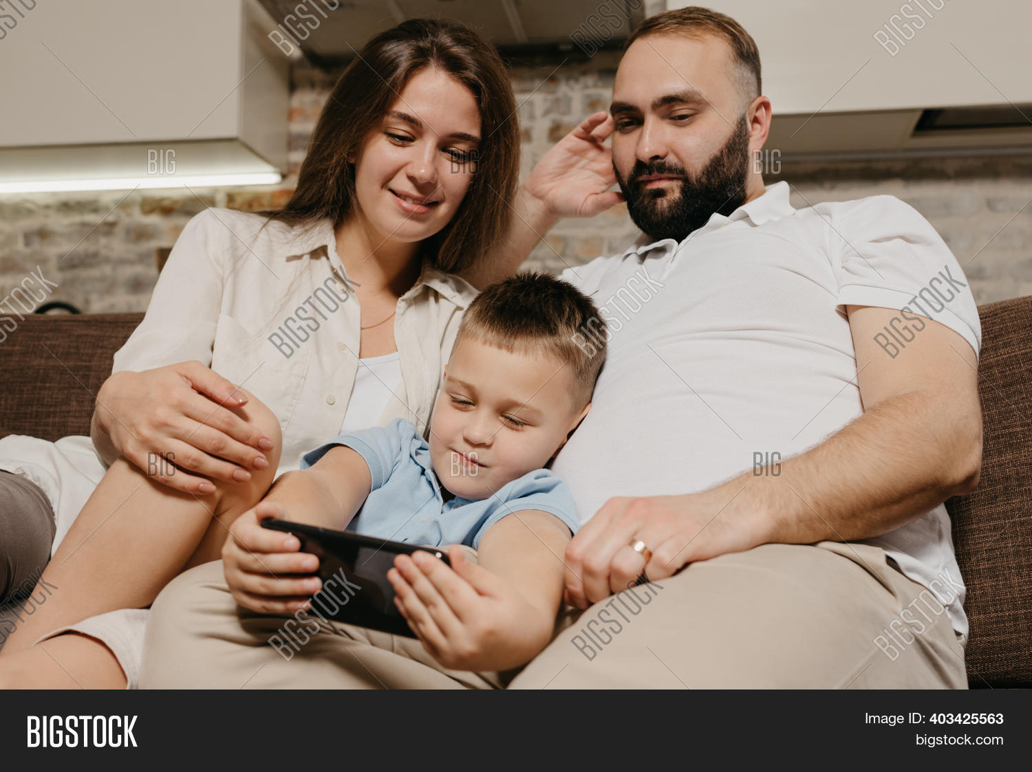 Dad, Son, Mom Watching Image & Photo (Free Trial) | Bigstock