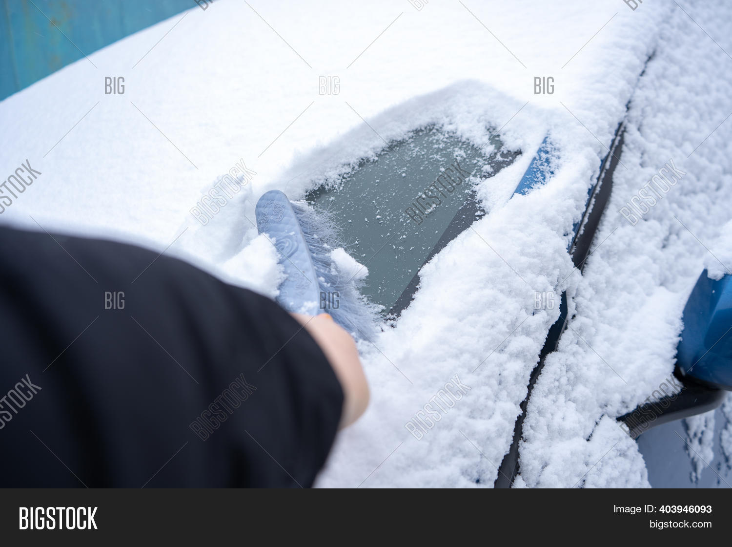 Clearing Snow Car Image & Photo (Free Trial) Bigstock