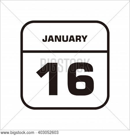Calendar Icon 16 Isolated On White Background, Calendar Icon Vector Flat Modern, Calendar Icon, Cale