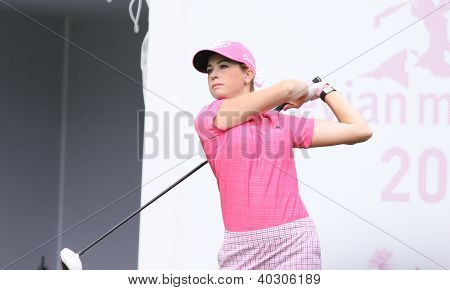 Paula flødekande (USA) på Evian Masters golf cup 2011