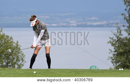 Kumiko Kaneda (JPN) på Evian Masters golf cup 2011