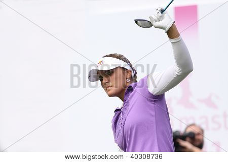 Alexis Thompson (USA) på The Evian Masters golfturnering 2011