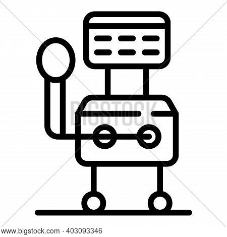 Intensive Ventilator Medical Machine Icon. Outline Intensive Ventilator Medical Machine Vector Icon 