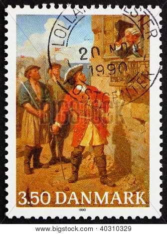 Postage Stamp Denmark 1990 Tordenskiold, Admiral