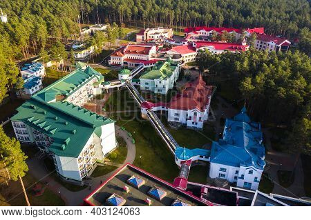 View From The Height Of The Autumn Sanatorium Ruzhansky In Belarus