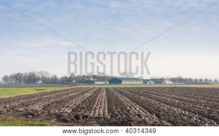 Terreno agricolo arato In autunno