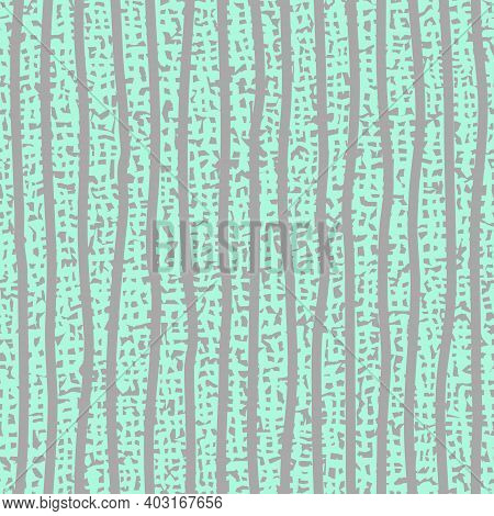 Textured Uneven Thick Lines Background. Seamless Striped Pattern. Endless Ornament With Wavy Irregul