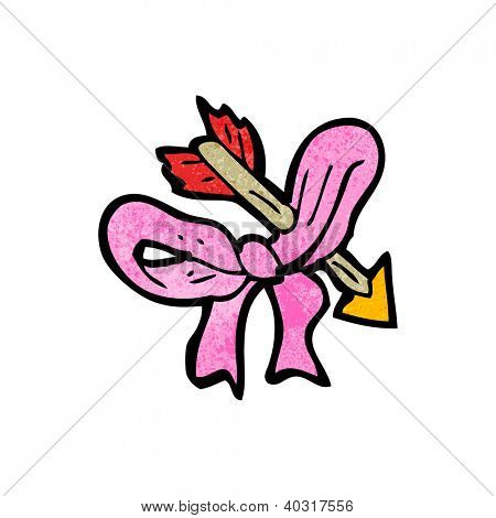 cartoon bow and arrow