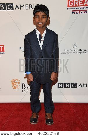 LOS ANGELES - JAN 7:  Sunny Pawar arrives for  BAFTA Los Angeles Tea Party 2017 on January 07, 2017 in Beverly Hills, CA