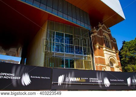 Perth, Australia - September 12, 2020: The Western Australian Boola Bardip Museum