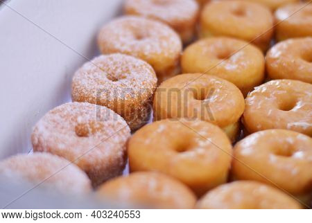 Mini Donuts In A Box Sugar Donuts