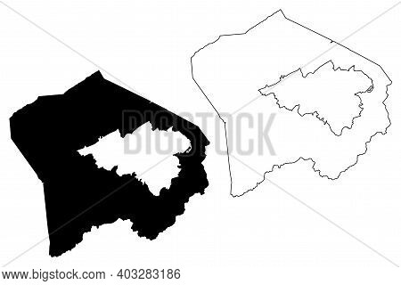 Roanoke County, Commonwealth Of Virginia (u.s. County, United States Of America, Usa, U.s., Us) Map 