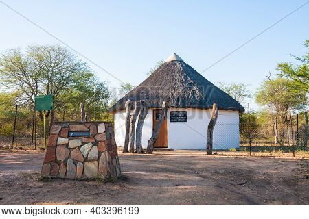 Kruger National Park, South Africa April 13 2016: Rabelais Gate Hut Near Orpen In Kruger National Pa